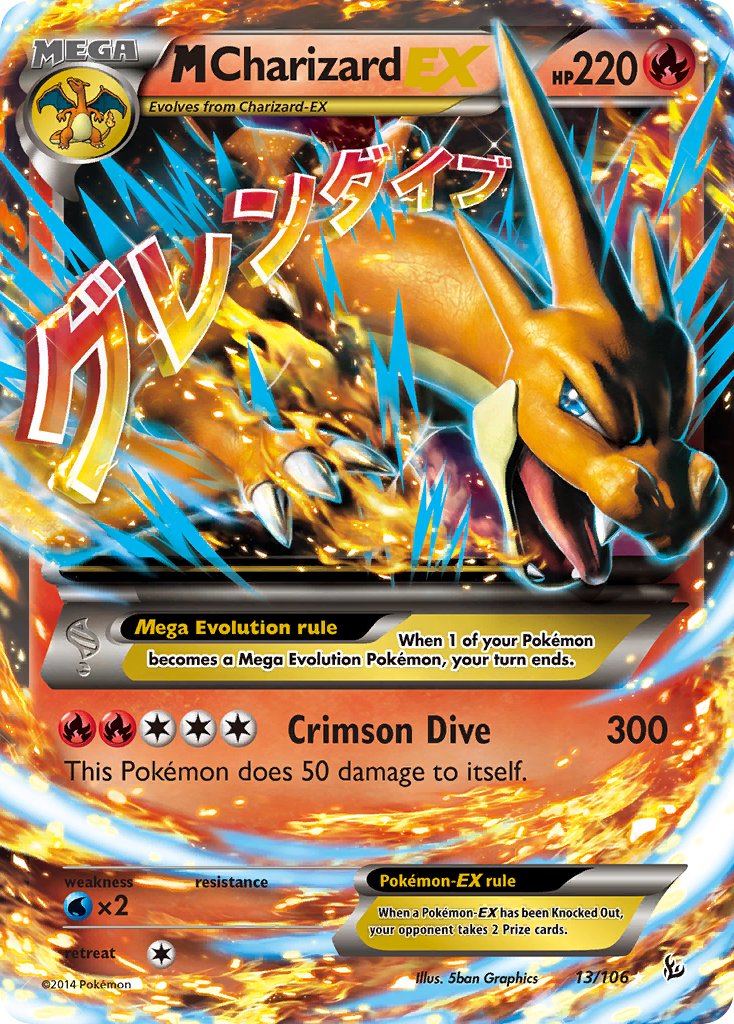 M Charizard EX XY Dragon Shield Poké TCG Card Manager