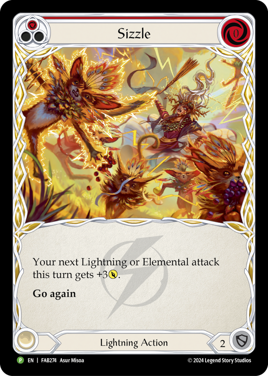 Sizzle (Red) (FAB) #FAB274 | Dragon Shield Flesh and Blood Card