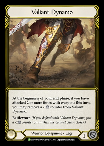 Valiant Dynamo Flesh And Blood cold foil (CF) First edition