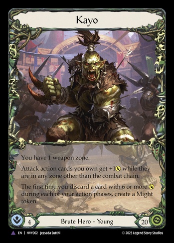 Kayo (HVY) #HVY002-MV | Dragon Shield Flesh and Blood Card Manager