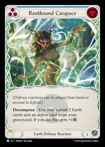 Rootbound Carapace (Blue) (ROS) #ROS044 | Dragon Shield Flesh and