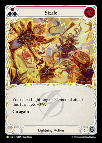Sizzle (Red) (FAB) #FAB274 | Dragon Shield Flesh and Blood Card