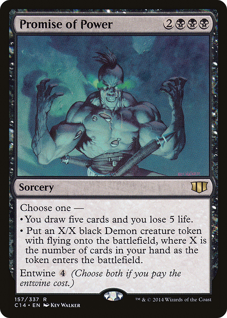 【Foil】力の確約/Promise of Power[MRD]英語 Foil】力の確約/Promise of Power[MRD]英語