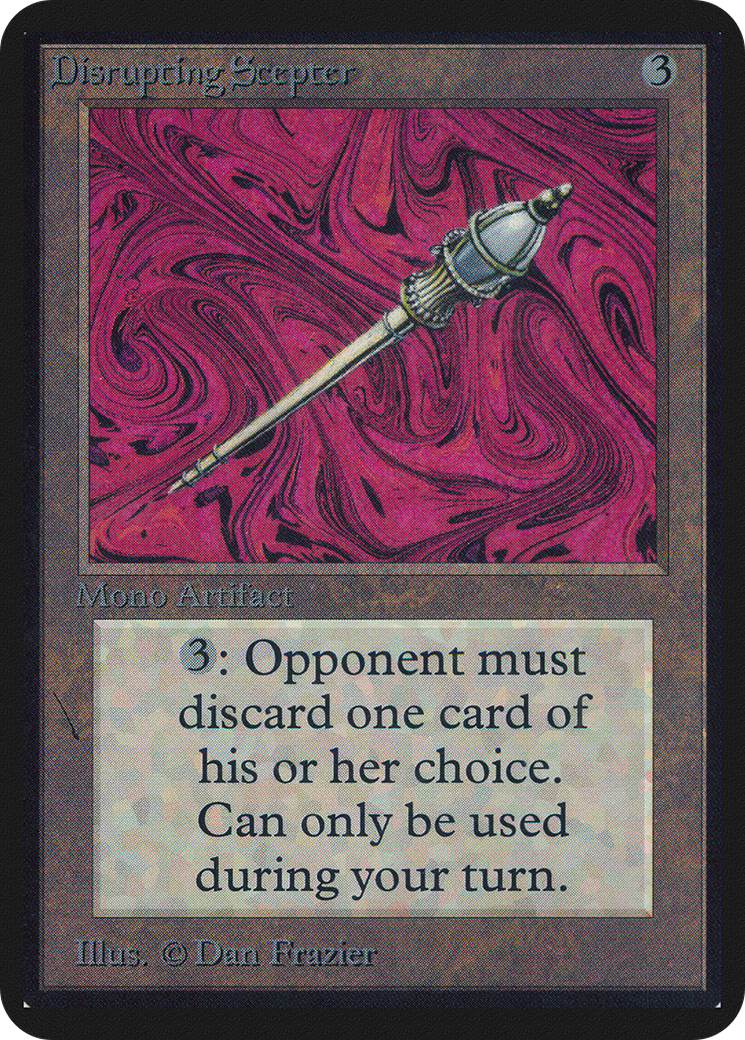 注目の福袋！ (LEA) Scepter Disrupting #242 Manager Card MTG Shield Dragon | マジック：ザ・ギャザリング