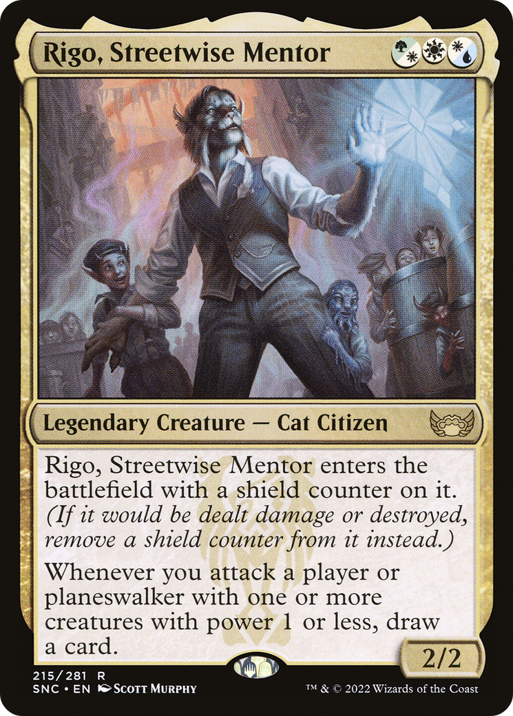 Rigo, Streetwise Mentor (SNC) #215 | Dragon Shield MTG Card Manager