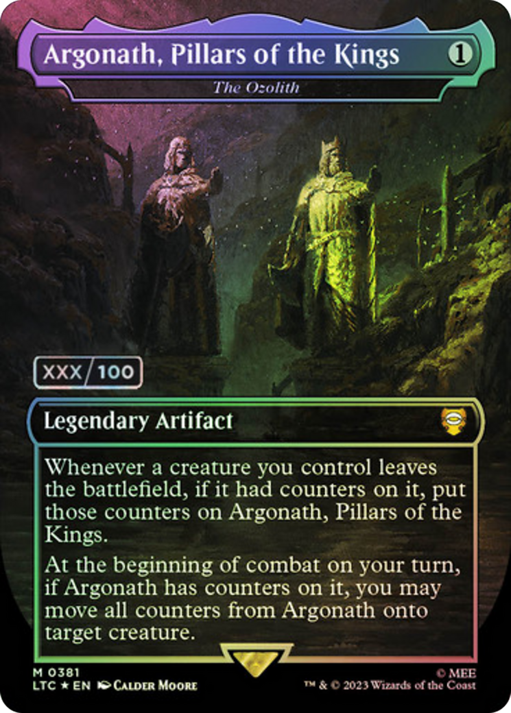 mtg cards like the ozolith If one or more +1/+1 counters would be put on an artifact or creature you control The Ozolith [237] [Ikoria: Lair