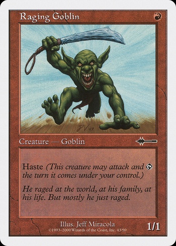 Raging Goblin (BTD) #43 | Dragon Shield MTG Card Manager Raging Goblin (BTD) #43 | Dragon Shield MTG Card Manager