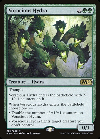 m20 mtg cards Booster Pack Theme : Core Set 2020 (M20) Blue Twenty Sided then scry 2. Voracious Hydra (M20) #200 |