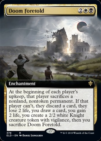 doom mtg cards Tribute to the Legions of Doom (Yellow) - Dusk Til Dawn - Flesh & Blood TCG main image 1