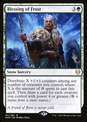 snow mtg cards Blessing of Frost (PKHM) #161p Snow Cards - Cube Card