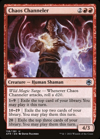 Chaos Channeler (AFR) #136 | Dragon Shield MTG Card Manager