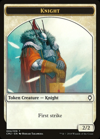 Knight Token (First strike) (TCM2) #4 | Dragon Shield MTG Card Manager