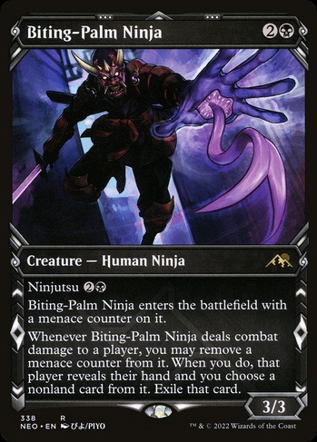 Biting-Palm Ninja (NEO) #338 | Dragon Shield MTG Card Manager