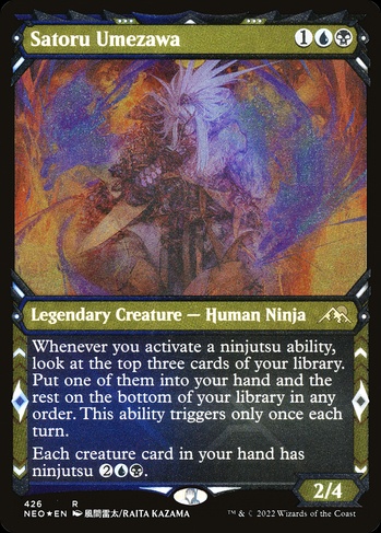 mtg satoru umezawa commander deck 2/4 Illustrated by Yoji Shinkawa. Satoru Umezawa | Kamigawa: Neon