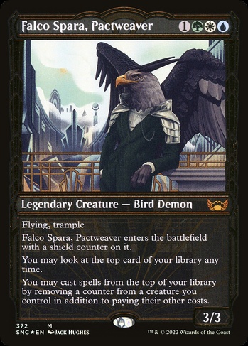 Falco Spara, Pactweaver (SNC) #372 | Dragon Shield MTG Card Manager