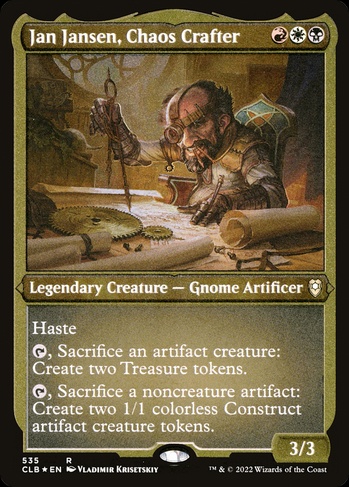 Jan Jansen, Chaos Crafter (CLB) #535 | Dragon Shield MTG Card Manager