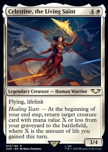 Celestine, the Living Saint (40K) #10 | Dragon Shield MTG Card Manager Celestine, the Living Saint (40K) #10 | Dragon Shield MTG Card Manager