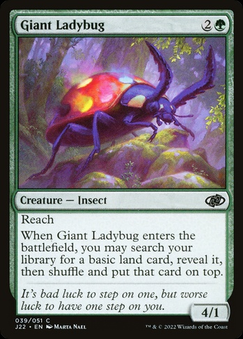 Giant Ladybug (J22) #39 | Dragon Shield MTG Card Manager