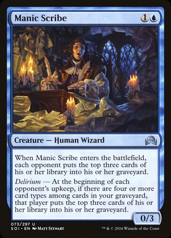 Manic Scribe (SOI) #73 | Dragon Shield MTG Card Manager