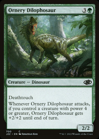 Ornery Dilophosaur (J22) #700 | Dragon Shield MTG Card Manager