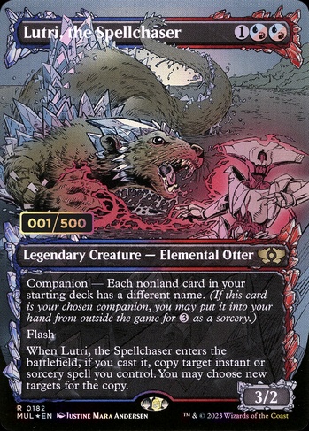 mtg instant draw cards Ikoria: Lair of Behemoths Godzilla & Mothra 6ft Table Playmat for Magic:  The Gathering main image 1