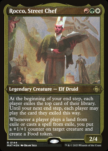 mtg chef cards Rocco, Street FOOD +1/1 COUNTERS Cabaretti Magic Custom Commander Deck The new targets cant be you or a permanent you control. Quina, Head Chef [Final Fantasy