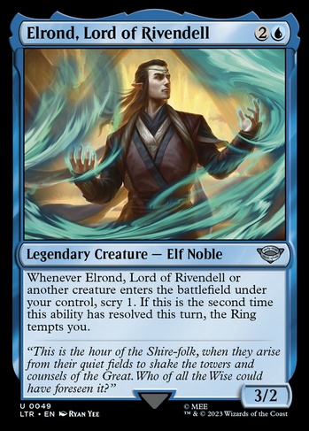 Elrond, Lord of Rivendell (LTR) #49 | Dragon Shield MTG Card Manager