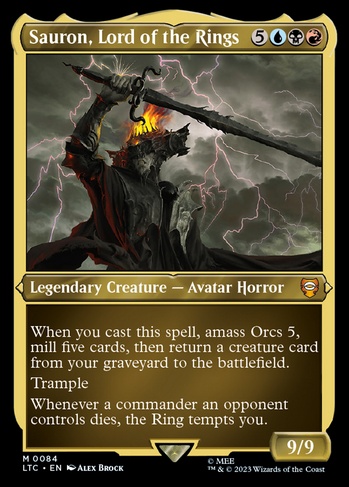 Sauron, Lord of the Rings (LTC) #84 | Dragon Shield MTG Card Manager