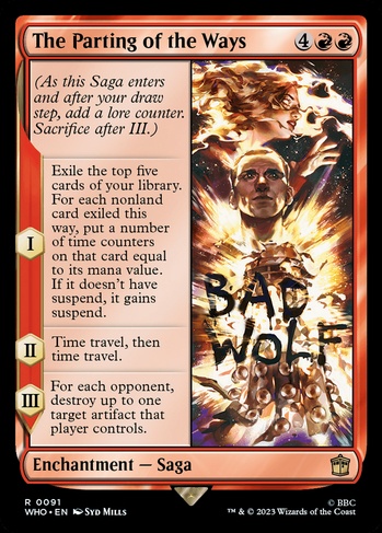 mtg anti sacrifice cards The Parting of the Ways (WHO) #91 (As this Saga enters and after your draw step Anti-Venom, Horrifying Healer (Borderless) -