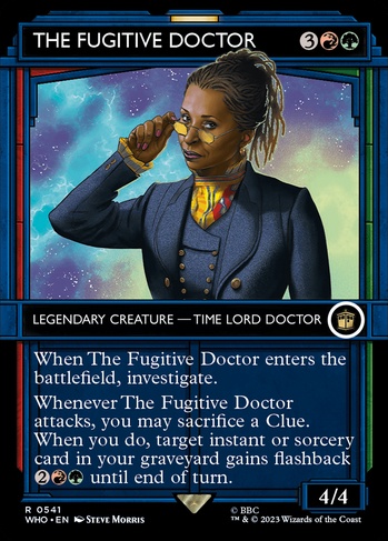 doctor cards mtg The Fugitive (WHO) #541 you may sacrifice a Clue Type: Creature, Subtype: Doctor, 23