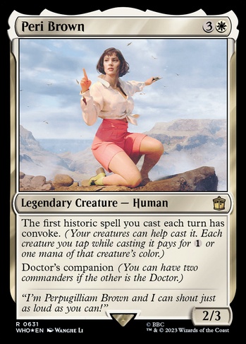 Peri Brown (WHO) #631 | Dragon Shield MTG Card Manager