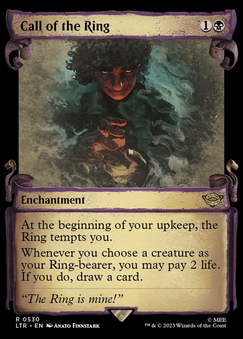 the ring mtg card Magic: The Gathering MTG The One Ring (Borderless Alternate) LOTR 451 –  Digital Heroes main image 1