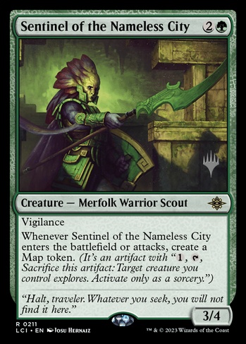 Sentinel of the Nameless City (PLCI) #211p | Dragon Shield MTG Card Manager