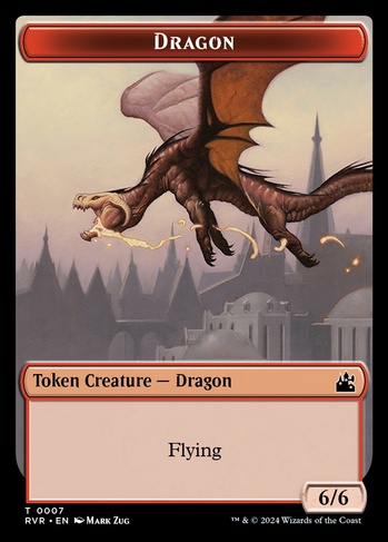 Dragon Token (6/6) (TRVR) #7 | Dragon Shield MTG Card Manager