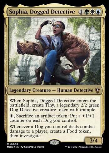 detective cards mtg Sophia, Dogged Detective (MKC) #8