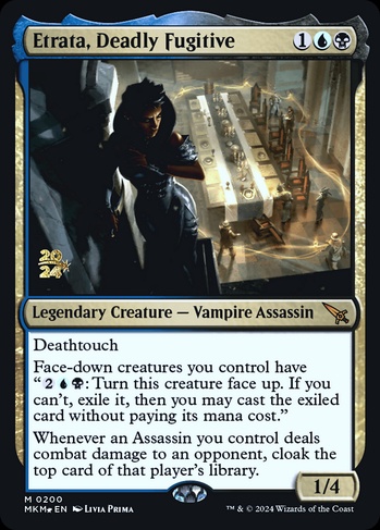 Etrata, Deadly Fugitive (PMKM) #200s | Dragon Shield MTG Card Manager Etrata, Deadly Fugitive (PMKM) #200s | Dragon Shield MTG Card Manager