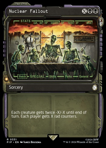 fallout mtg card Magic The Gathering Fallout Commander Deck