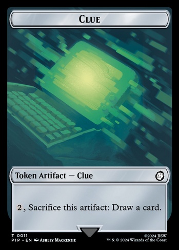 clue card mtg Magic The Gathering - Innistrad Remastered Tokens - Clue main image 1