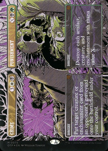 crime mtg cards Magic The Gathering Murders at Karlov Manor Single Card Rare Reenact the Crime 70 FOIL