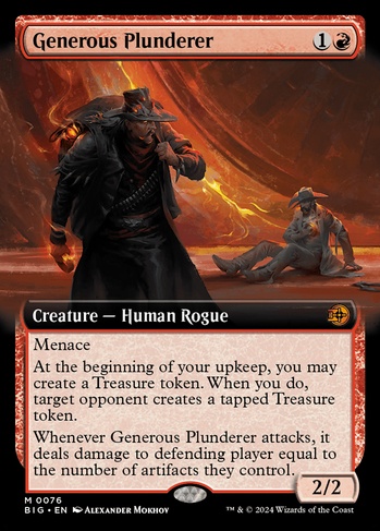 mtg jumbo cards Trench Gorger [Commander 2011] Some Cactuars live long lives and grow huge Generous Plunderer (BIG) #76 |