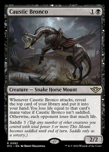 saddle mtg cards The Gitrog, Ravenous Ride LANDFALL CARD DRAW POWER MATTERS Magic Custom Commander Deck List.add(d OTJ] Fortune, Loyal Steed (via