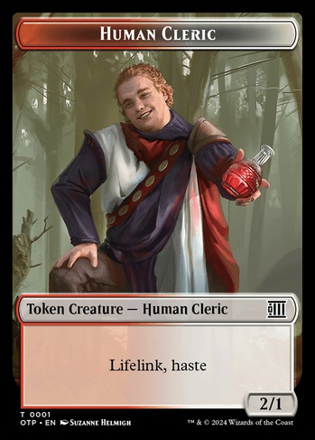 Human Cleric Token (Outlaws' Merriment) (TOTP) #1 | Dragon Shield MTG Card Manager Human Cleric Token (Outlaws' Merriment) (TOTP) #1 | Dragon Shield MTG Card Manager