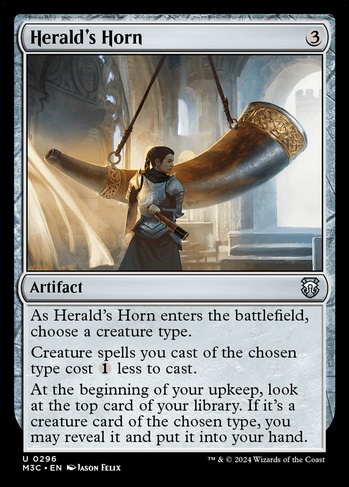 Herald's Horn (M3C) #296 | Dragon Shield MTG Card Manager