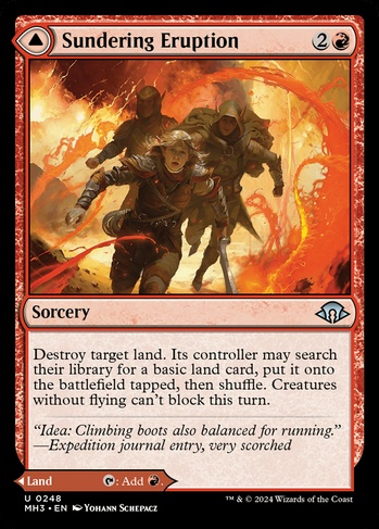 MTG volcanic  サインド Sundering Eruption (MH3) #248 | Dragon Shield MTG Card Manager