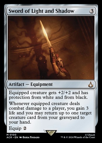 Sword of Light and Shadow (ACR) #100 | Dragon Shield MTG Card Manager