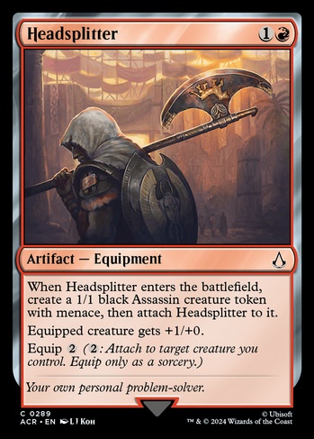 Headsplitter (ACR) #289 | Dragon Shield MTG Card Manager