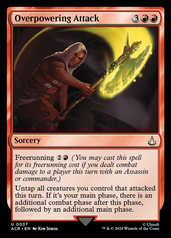 Overpowering Attack (ACR) #37 | Dragon Shield MTG Card Manager Overpowering Attack (ACR) #37 | Dragon Shield MTG Card Manager