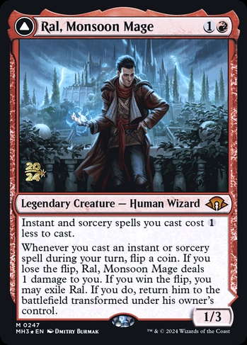 テクスチャーFOIL)モンスーンの魔道士、ラル/Ral, Monsoon Mage