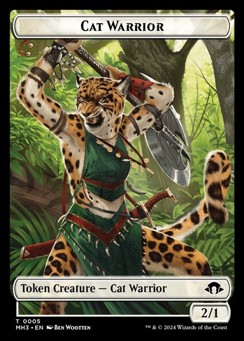 mtg cat token cards Dinosaur Mint / near mint condition trading card Cat (0005) // Human Double-Sided