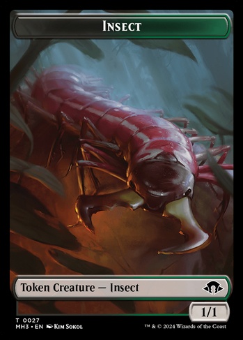 Insect Token (BG) (TMH3) #27 | Dragon Shield MTG Card Manager
